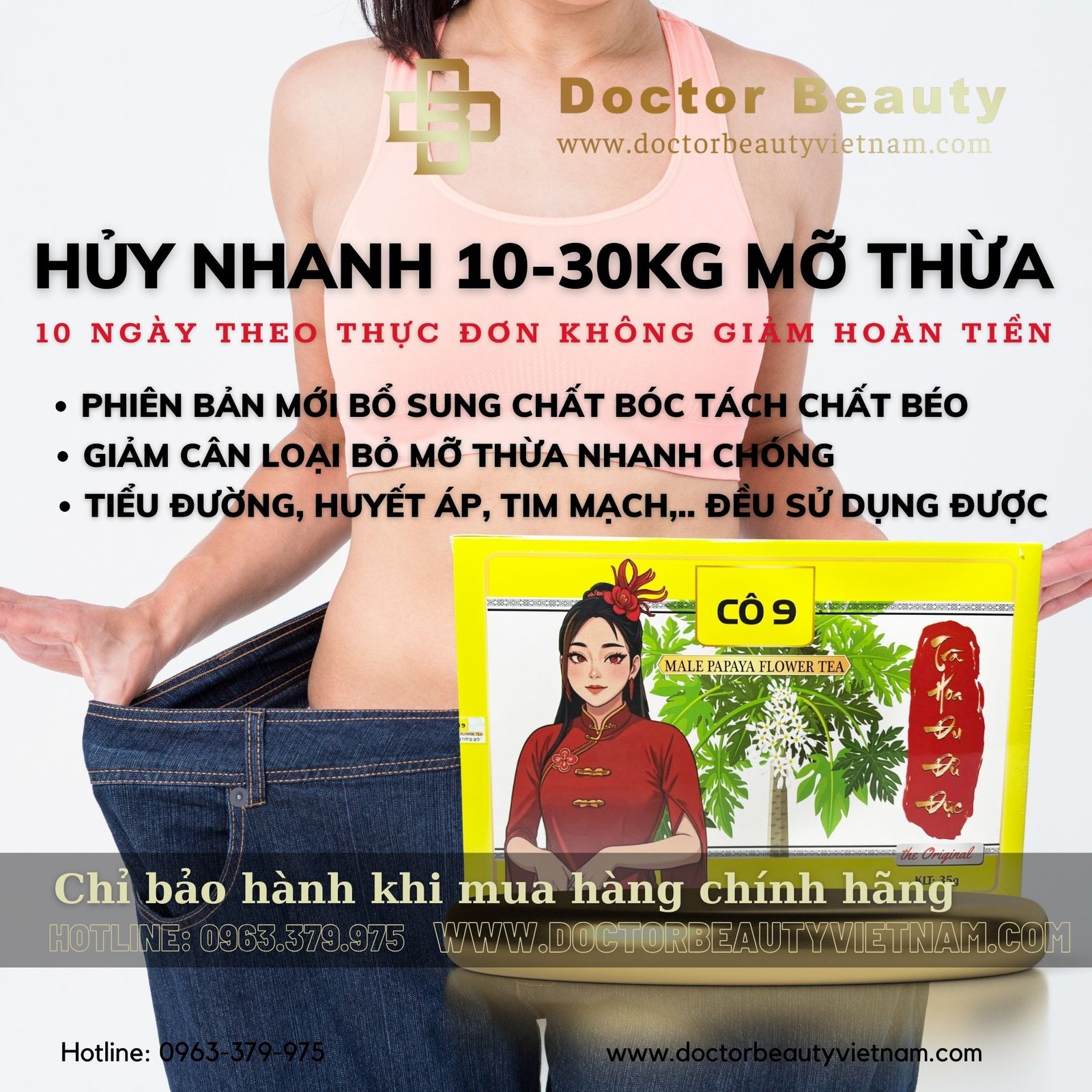 Trà Cô 9 Hoa Đu Đủ Đực