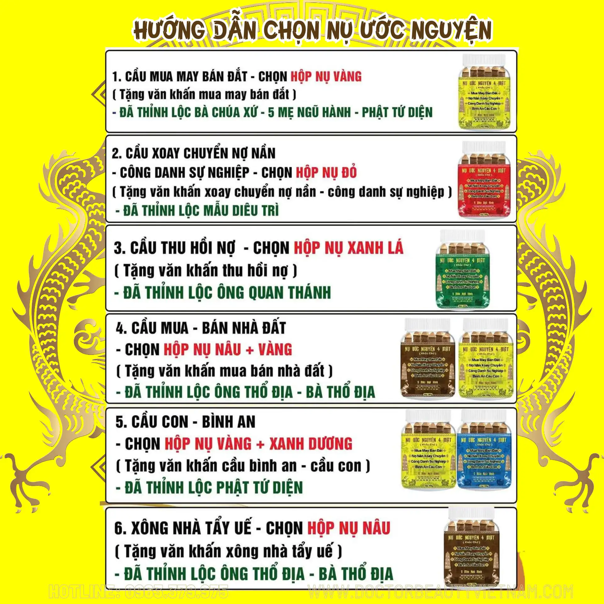 nụ ước nguyện 4 mặt hướng dẫn chọn nụ
